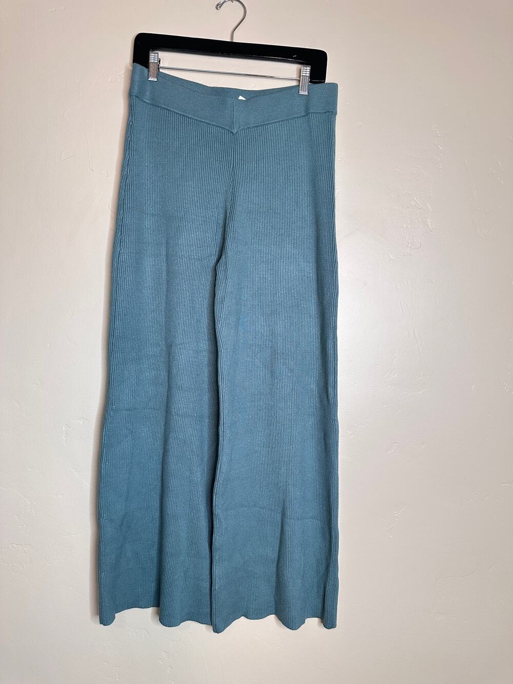 Abercrombie & Fitch Wide Leg Pull-on Ribbed Knit Pants XL